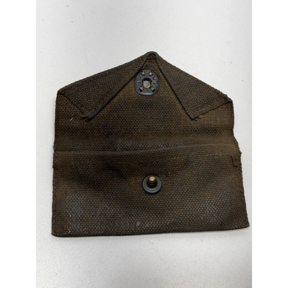 ORIGINAL WWII US ARMY INFANTRY M1942 FIRST AID CARLISLE BANDAGE CARRY BELT POUCH